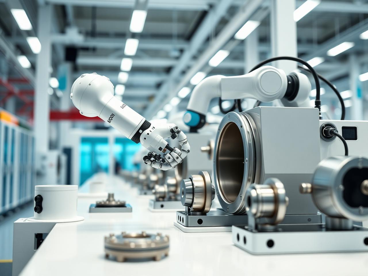 Collaborative robot in IntelliMach manufacturing line