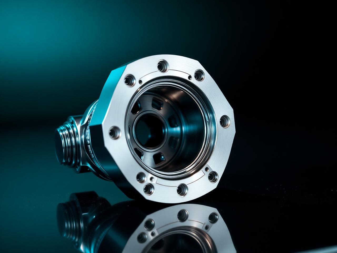 Precision machined titanium component